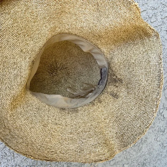 Sun N Sand Straw Sun Hat Floppy Beachy Boho Summer Neutral - Picture 3 of 7